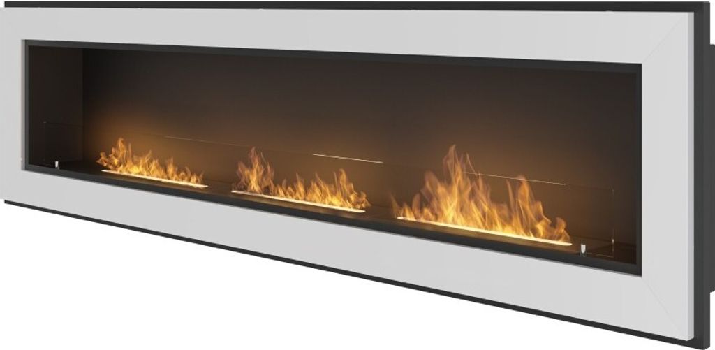 Frame 1800 SimpleFire Einbau-Bioethanolkamin mit weißem Produktbild 