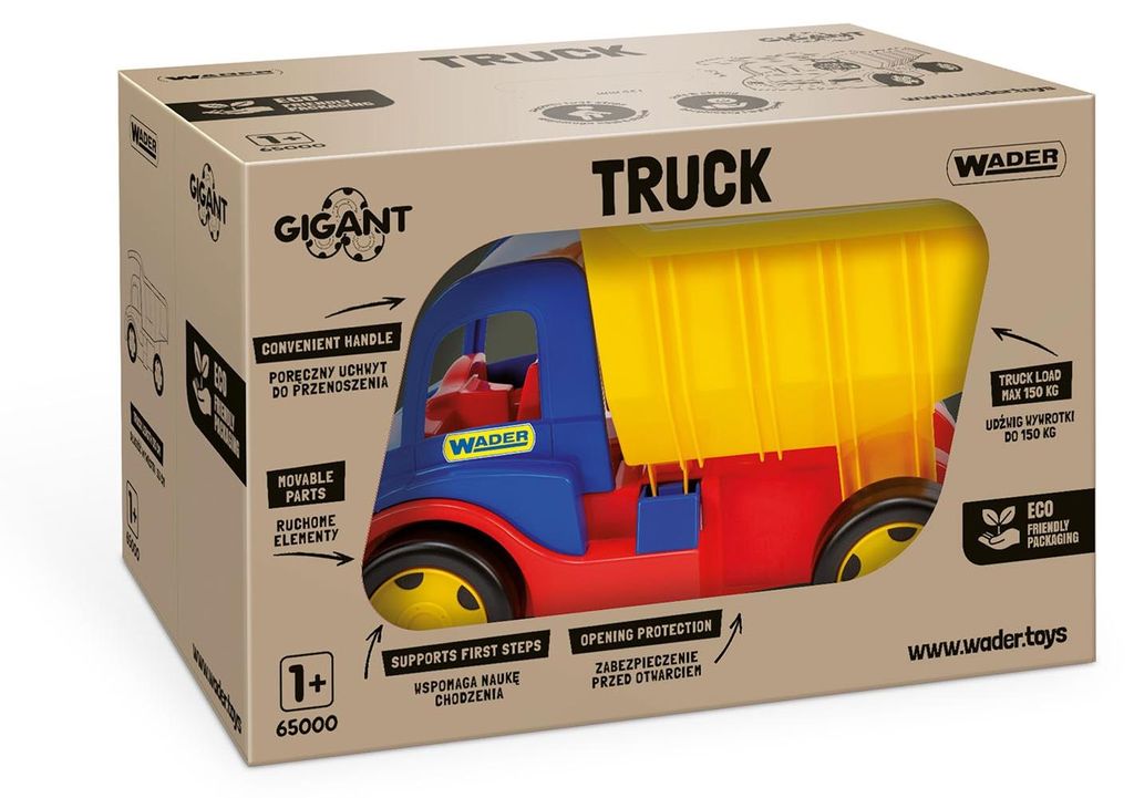 Wader Gigant Truck Wywrotka Wytrzymała Zabawka dla Dzieci Obrázok produktu 