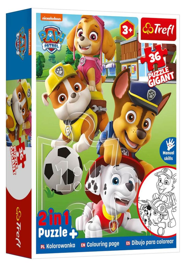 Paw Patrol Mal- und Puzzle-Set – 2 in 1