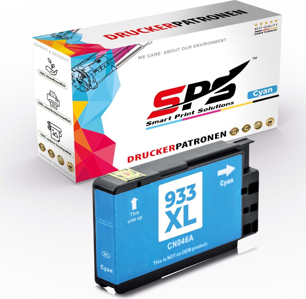 933XL Tintenpatrone Kompatibel für HP Officejet 7110 Wide | 1x Cyan