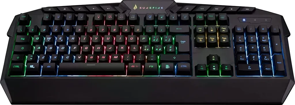 Clavier Qwerty Italien Verbatim 48832 Filaire RVB pour PC Gaming
