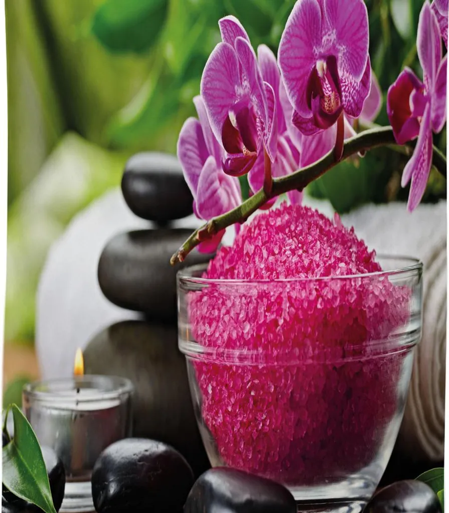 ABAKUHAUS Tovaglia Antimacchia Spa 140x240 - Zen Orchidee Fucsia - 2