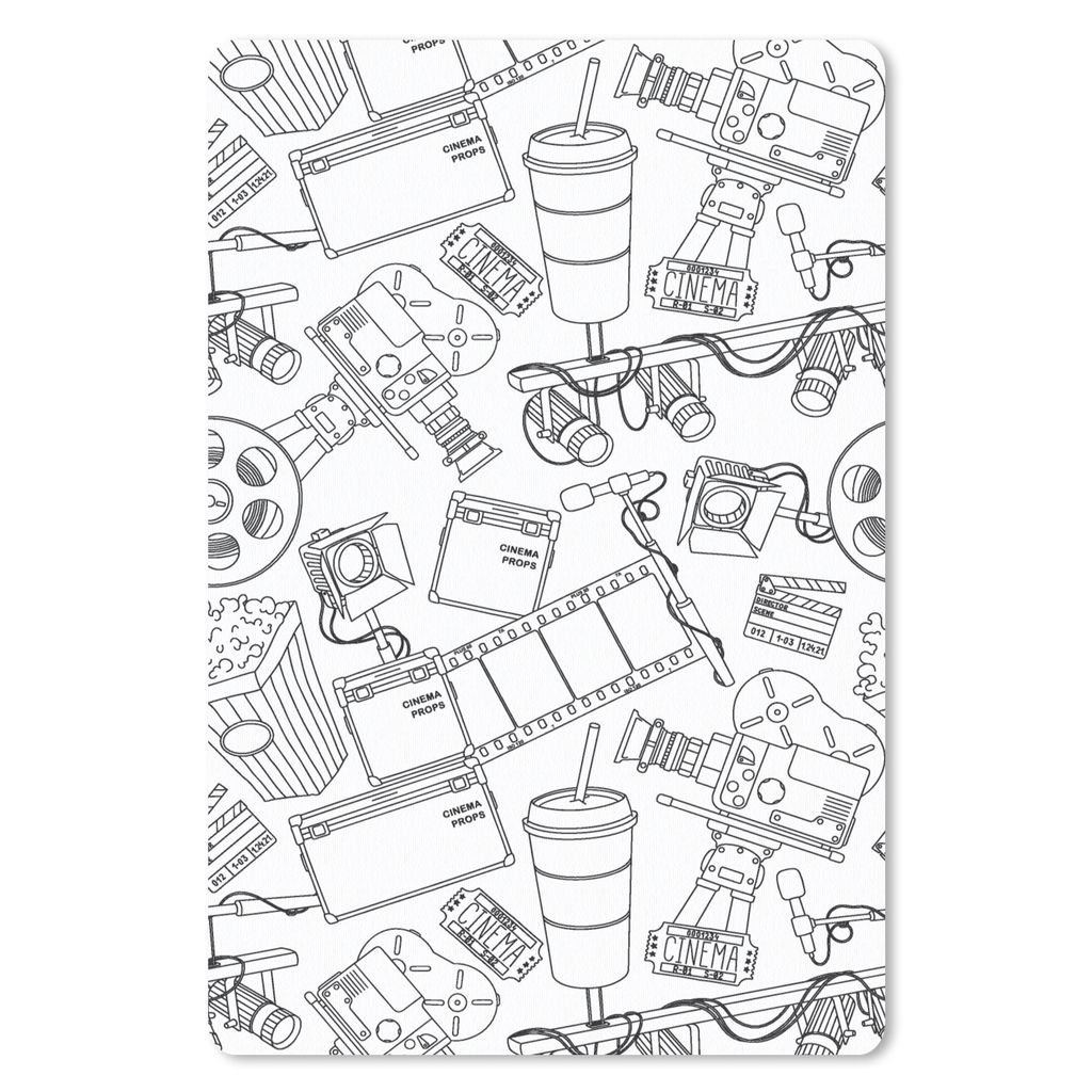 MuchoWow Mauspad Mousepad Film - TV - Muster 40x60 cm - Mousepads - Maus Mat - Pad - Mausunterlage - Schreibtisch Accesoire
