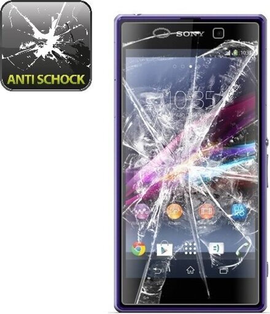 6x Panzerfolie für Sony Xperia Z ANTI-SCHOCK Displayschutzfolie HD ULTRA KLAR