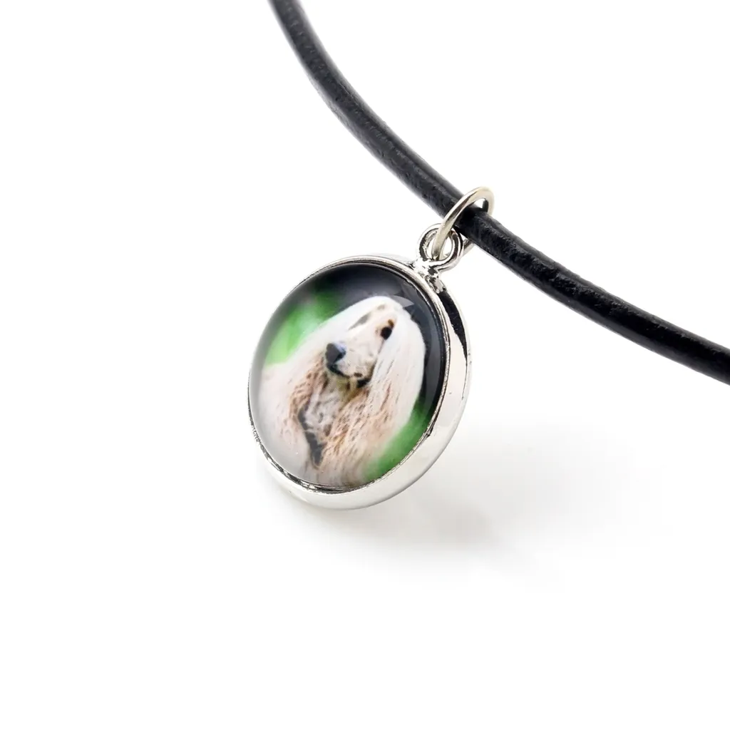 Levriero afgano, Afghano - Gioielli con la tua foto - Scatola, collana e set di orecchini, prodotti personalizzati del marchio Art-Dog. - 4