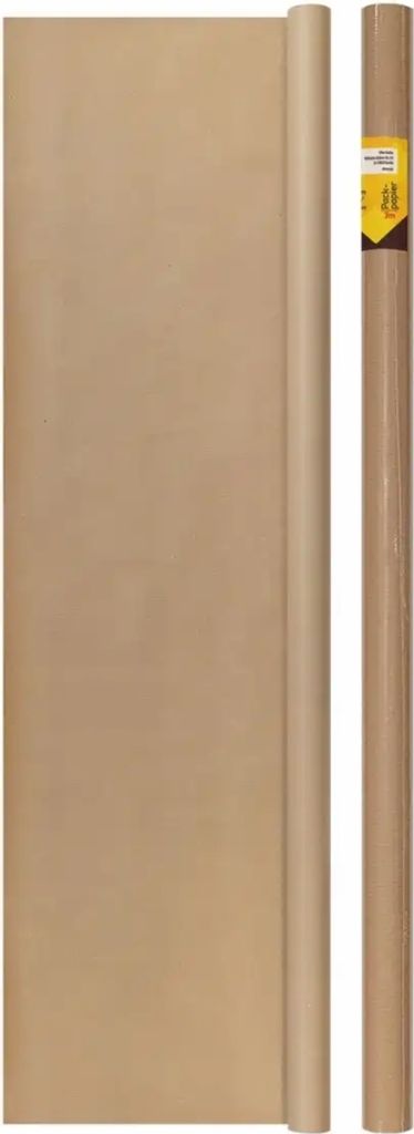 Idena Packpapier Rolle 3m x 70cm braun Produktbild 