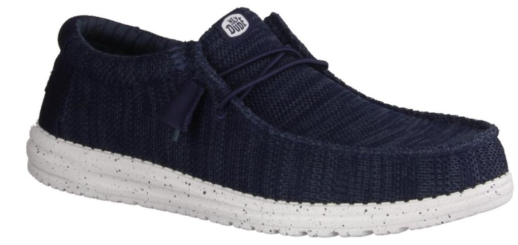 Hey Dude Wally Stretch Sox Herren, Sneaker, Slip On, Textil, Navy, Sommerschuhe - Herrenschuhe Sneaker / Schnürschuh, Blau