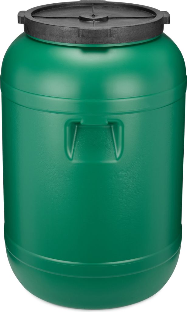 Garronda Weithalsfass 120 Liter Futtertonne mit Deckel ohne Dichtung– BPA-freier HDPE Futterbehälter für Wasser, Lagerung, Tierfutter, Sauerkra...
