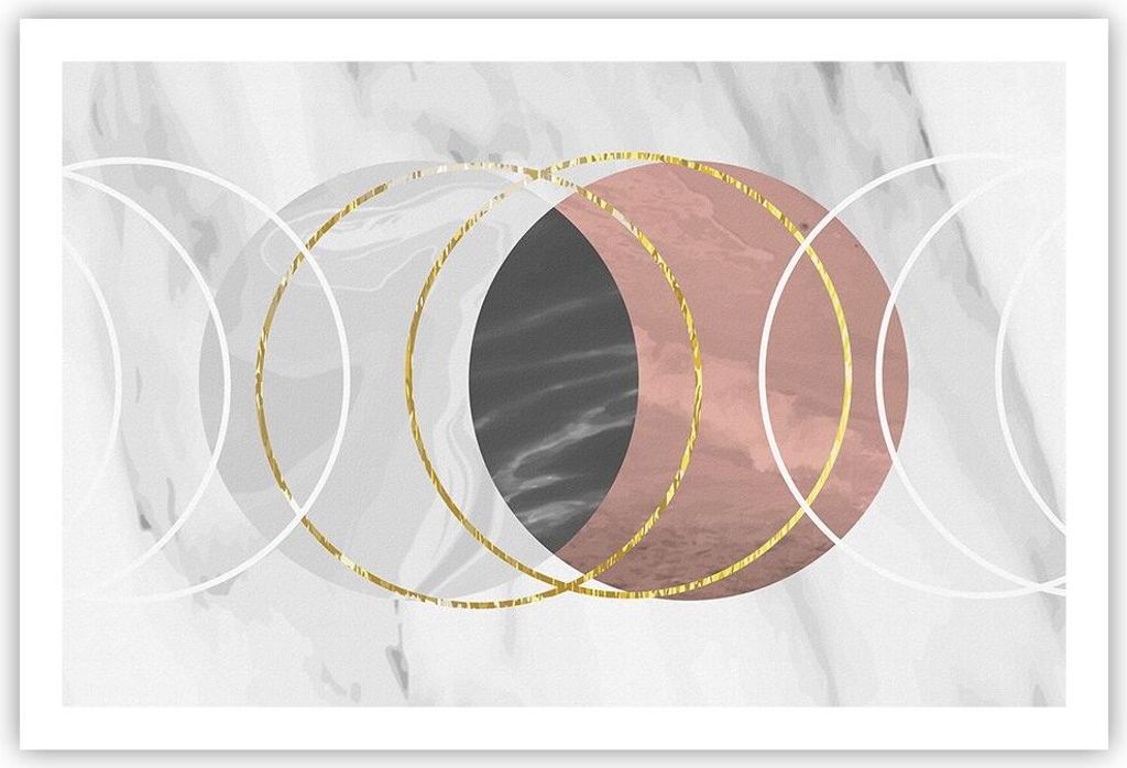 Poster - Poster ohne Rahmen - Abstraktion Formen Stück - 91,5x61 cm - Wand Bild - Wanddeko - Wandbilder - Kunstposter - Wandposter - Bilder - Kuns...