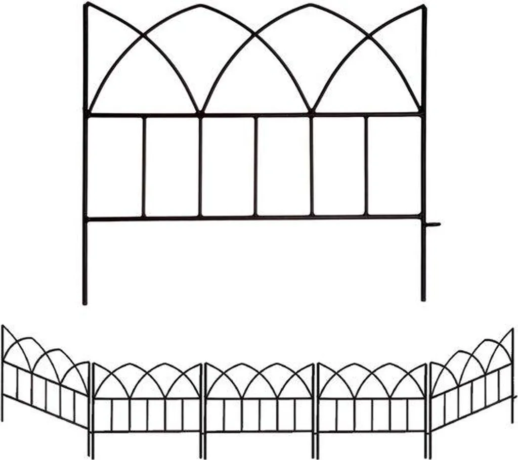 Stop au Piétinement des Fleurs : Bordure de Jardin Acier Lot de 5 Pièces