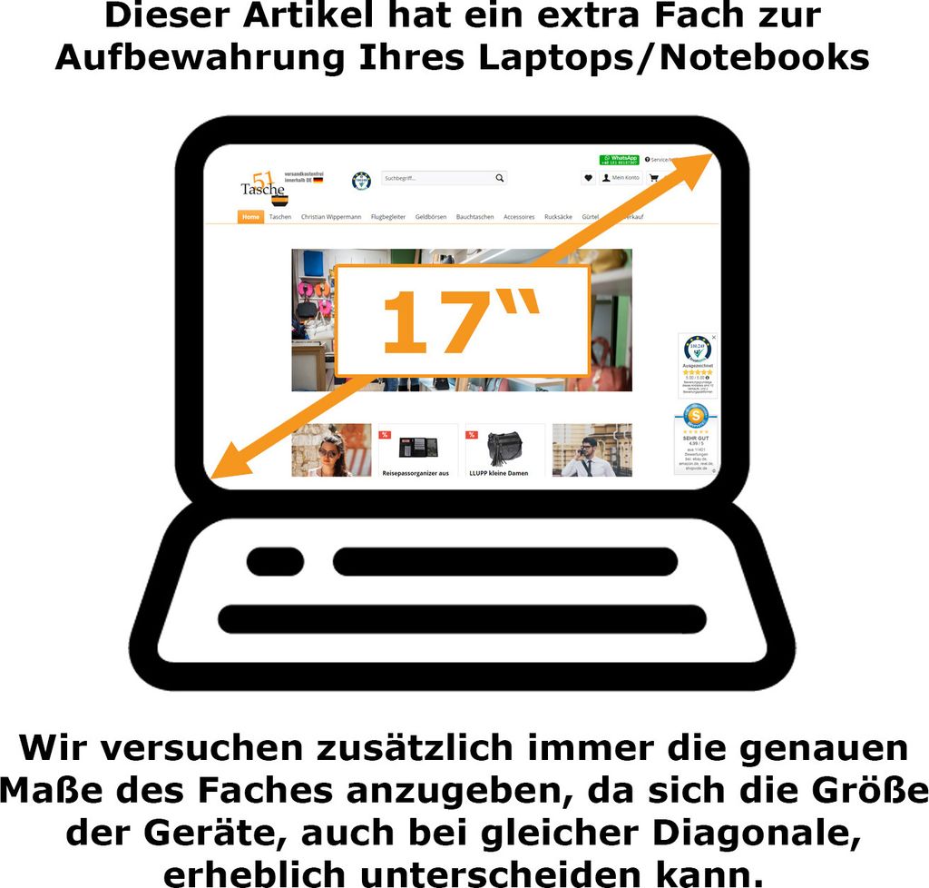 Große Arbeitstasche Hochformat Herren Tasche Flugbegleiter Produktbild 9