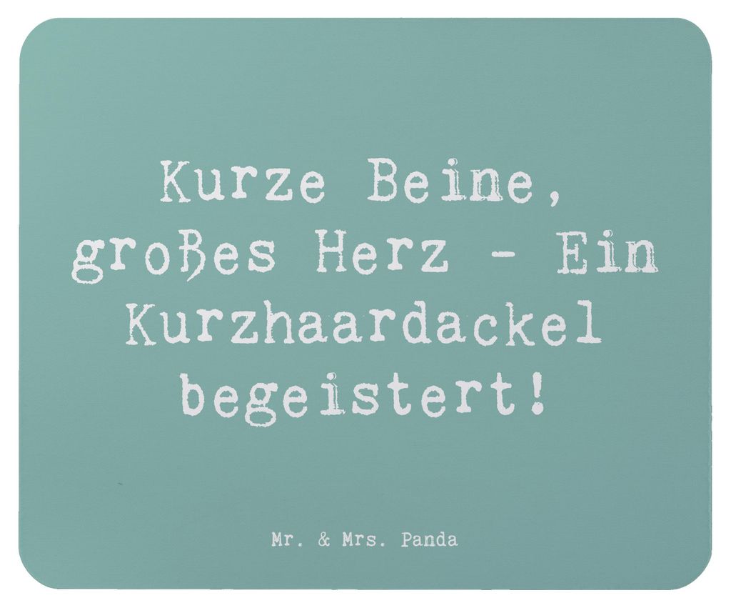 Mr. & Mrs. Panda Mauspad Spruch Kurzhaardackel Herz - Meeresbrise - Geschenk, Dackelcharme, Dackelbegeisterung, Dackelsprüche, laptop mousepad, Mo...