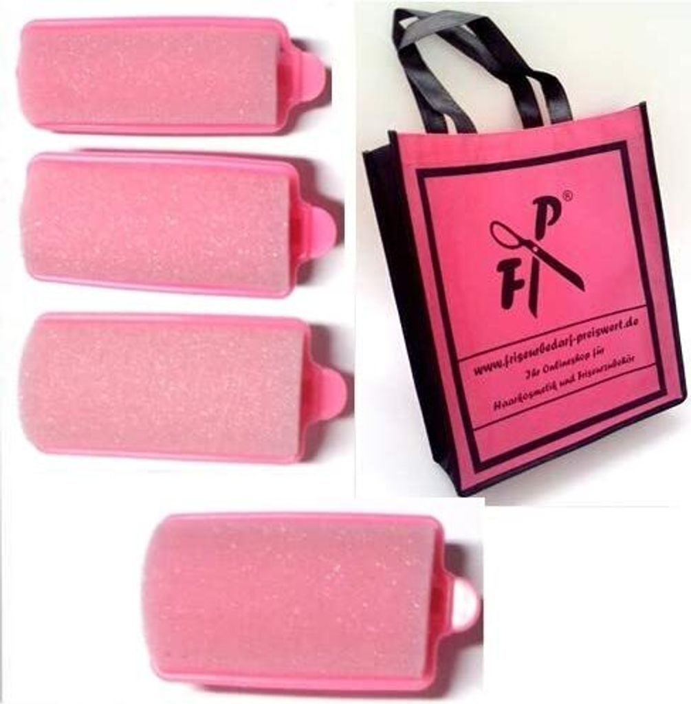 Schlafwickler - Schaumstoffwickler-Set S-M - 4 Größen - 48 Stck. + FP Shopper + Nachtnetz (von deutschem Friseurbedarf-Fachhändler!)