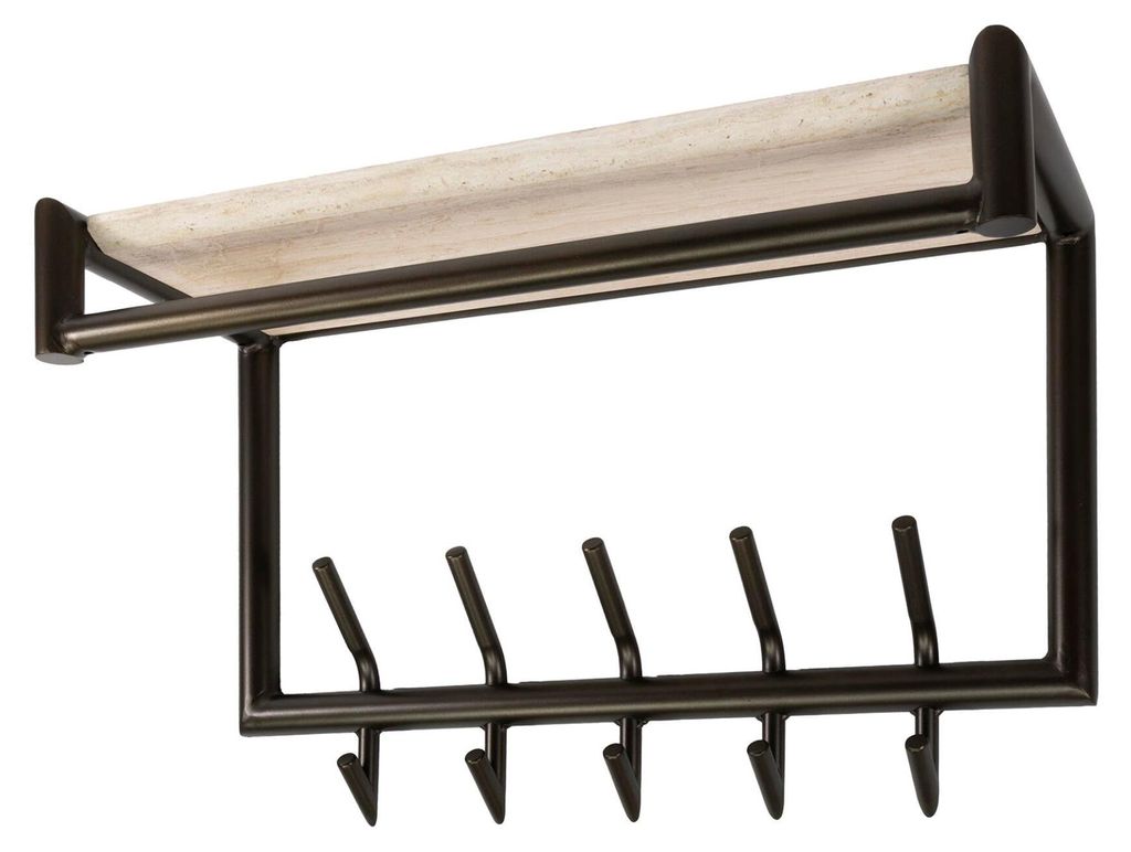 FURNLUX Kleiderbügel Terra Beige Und Bronze 65cm / Hauptfarbe: Beige / Abmessungen: 65 x 40 x 27 cm