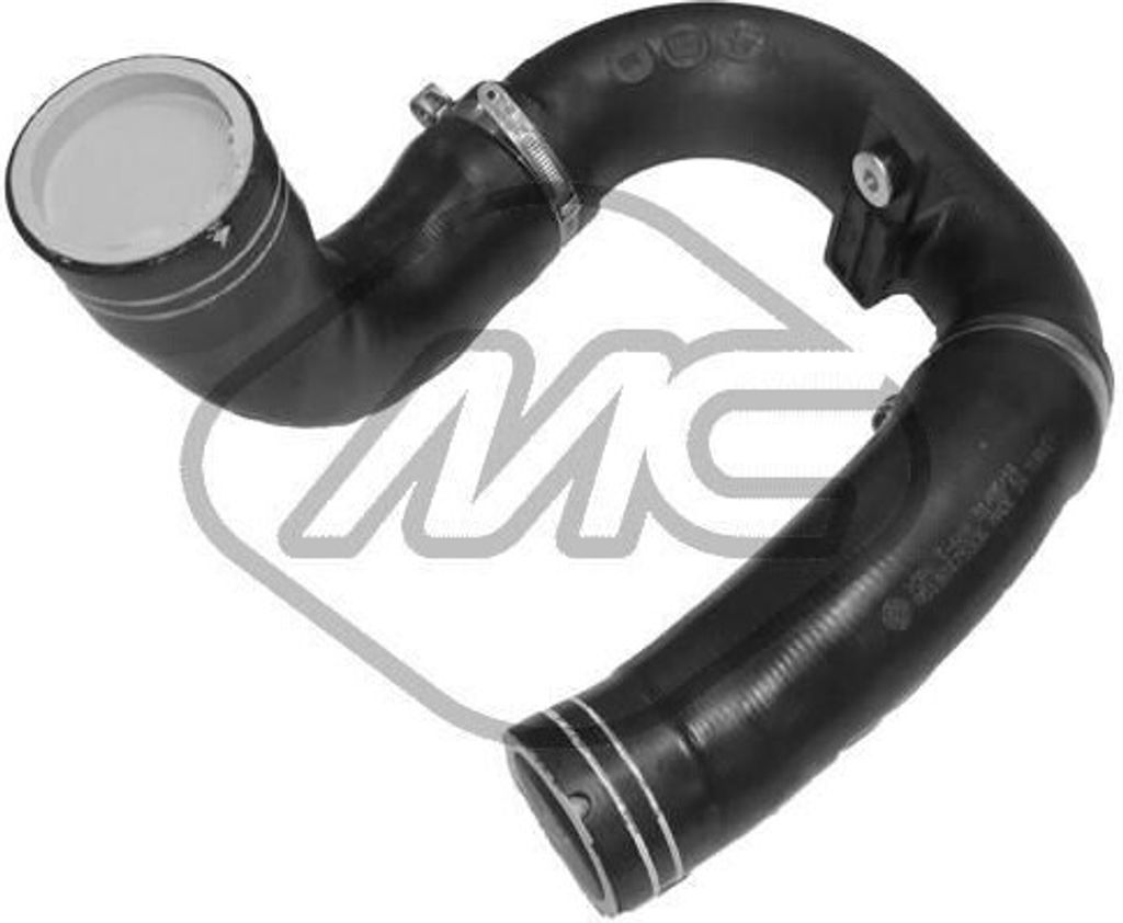 Metalcaucho 09631 Turbo Ladeluftschlauch für FIAT DOBLO Kasten/Kombi (263) Doblo Kombi (263) DOBLO Pritsche/Fahrgestell (263)