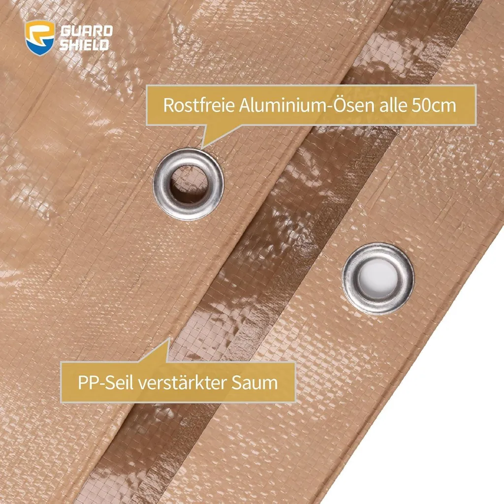Bâche imperméable renforcée 120g/m² GUARD SHIELD 3x4m Traitée UV - 4