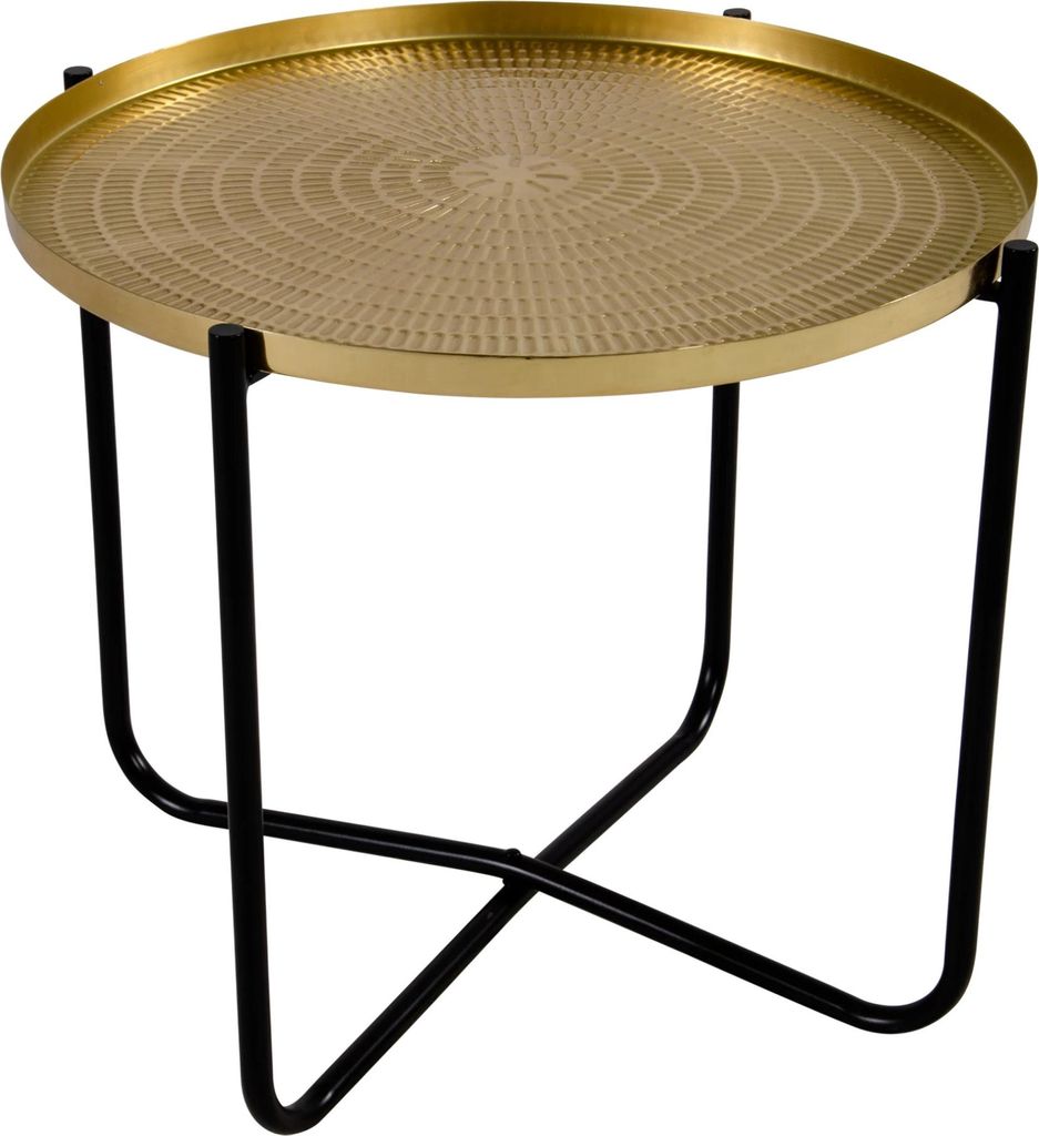 Beistelltisch - Gold - Ø40,5x35 cm - Stahl