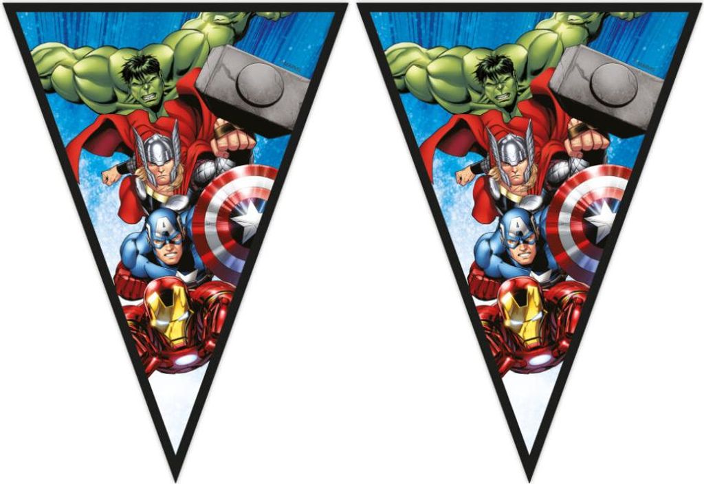 Guirnalda de papel con temática de Los Vengadores Imagen del producto 