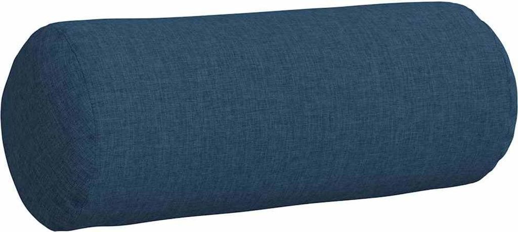 "Schlussverkauf" Bolsterkissen 2 Stück - Sitzauflage - Sitzpolster - Blau Ø 15x40 cm Stoff C5808