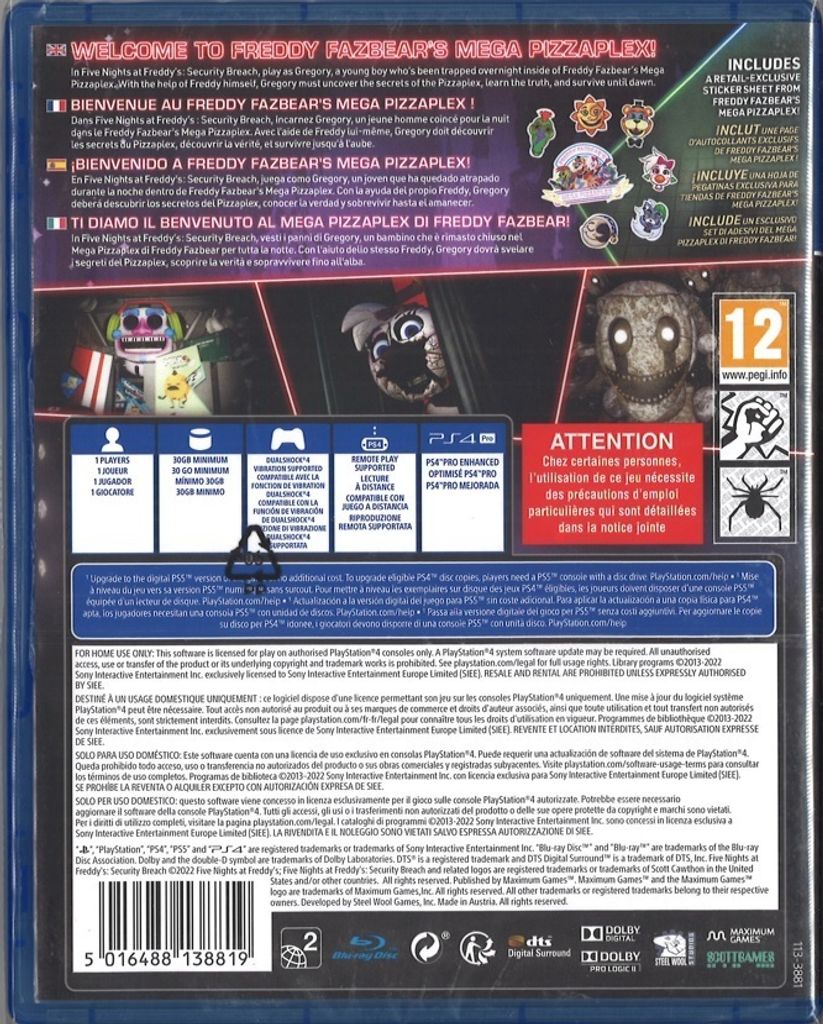 Five Nights At Freddy's: Core Collection - PlayStation 4 (MAXIMUM GAMES)