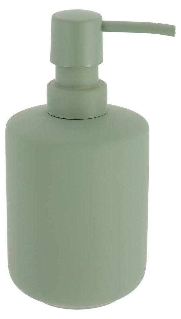 Seifenspender aus steinzeug mit rubbereffekt 400 ml - khaki - Tendance
