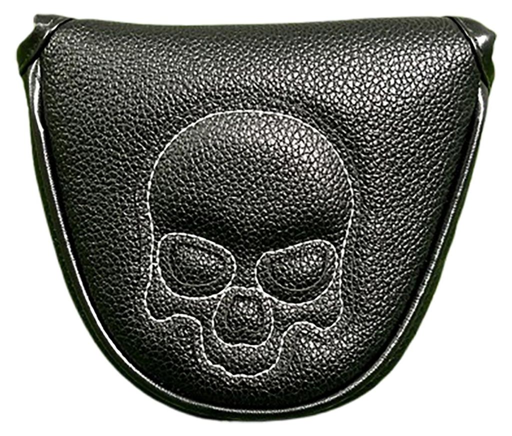 Golfschlägerhaube mit Magnetverschluss, Kunstleder, Totenkopfmuster, für Hölzer, Driver, Fairwayhölzer und Hybriden