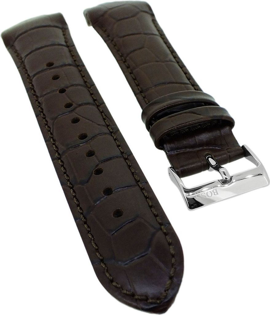 Hugo Boss Trophy > Uhrenarmband 22mm braun Lederband > 1513629