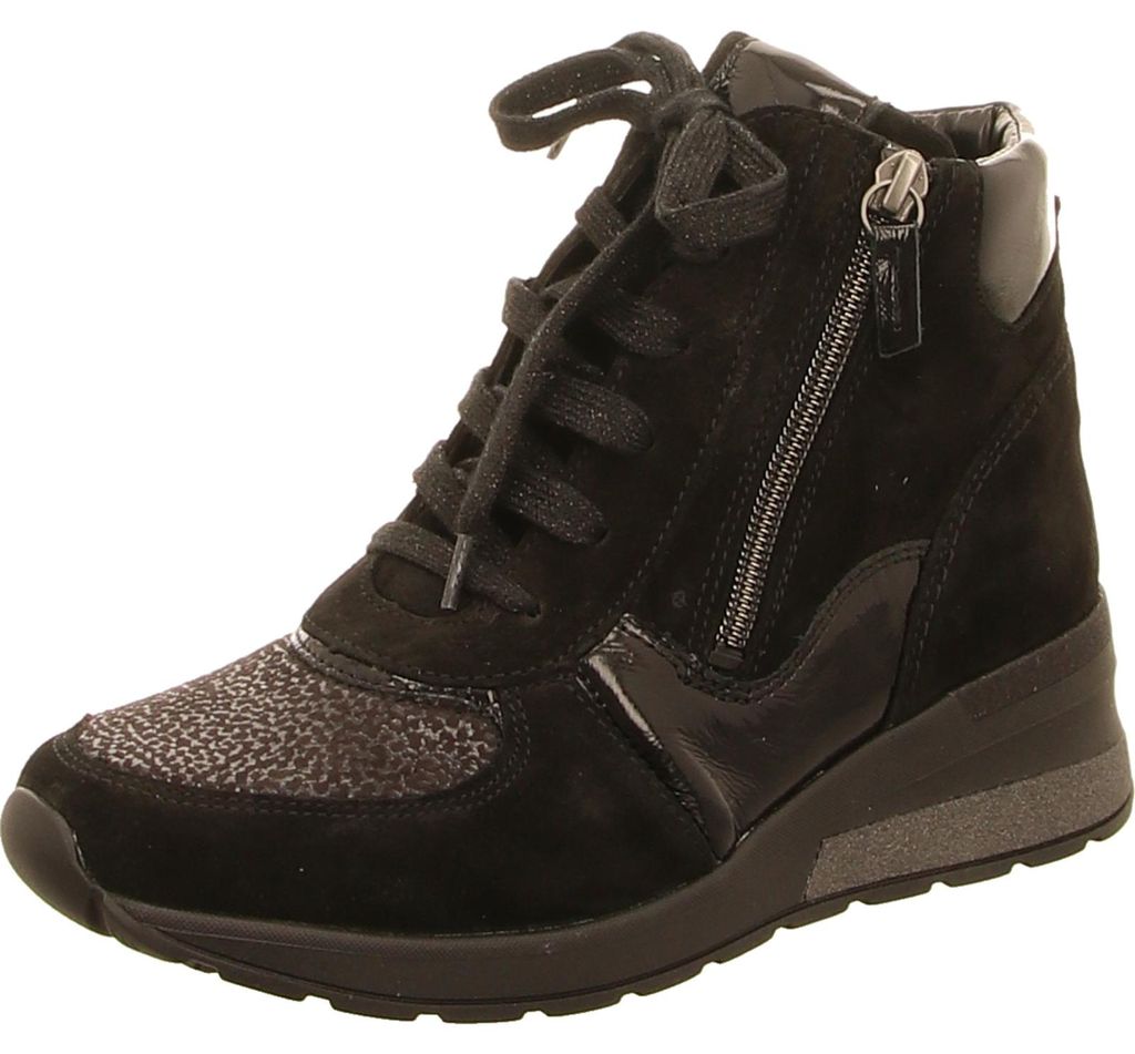 Waldläufer Schnürstiefel Kaltfutter in schwarz, Gr. 4