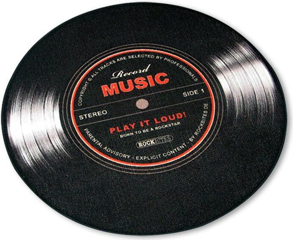 Record Music Teppich klein Schallplatte Produktbild 