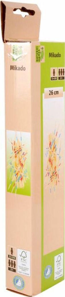 Natural Games Mikado Bambus, Länge ca. 26 cm, Geschicklichkeitsspiel, ab 2 Spieler, 41-teilig, ab 5 Jahren