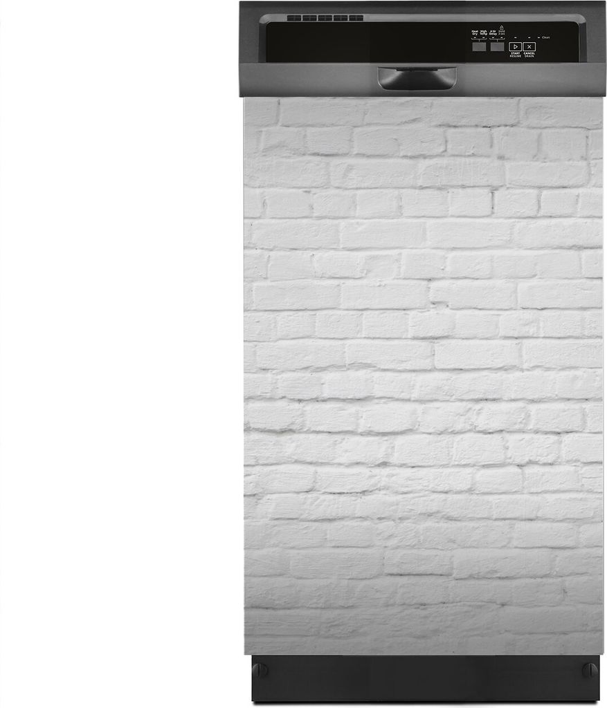 Magnete Dekorative 45x70 cm Küche Magnetmatte Spülmaschine - weißer Backstein Ziegel