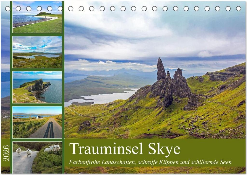 Trauminsel Skye (Tischkalender 2026 DIN A5 quer), CALVENDO Monatskalender