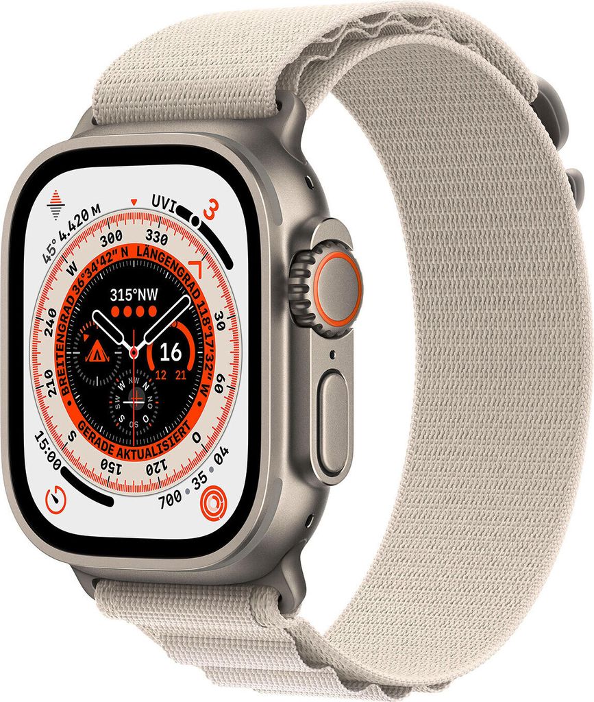 Apple WATCH Ultra 49mm GPS+Cellular Titangehäuse Alpine Loop Polarstern S