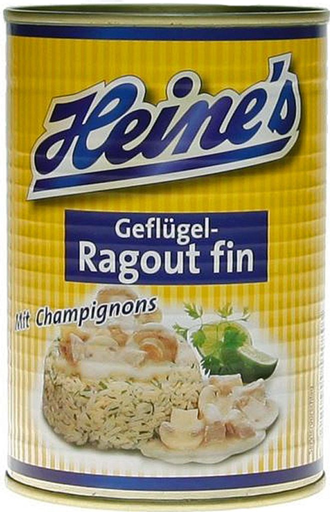 Heines hydinové ragú plutva s hubami klasický predkrm 400g Obrázok produktu 