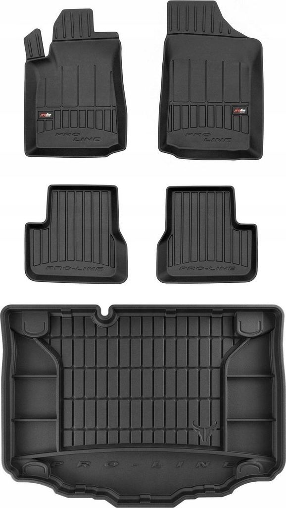 3D SET Fußmatten und Kofferraummatte Citroen C3 1 Fließheck 2002-2009