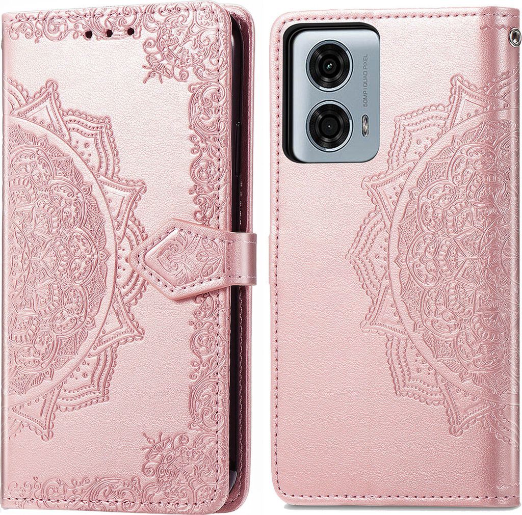 Motorola Moto G24 Power Hülle - Kunstleder - imoshion Klapphülle - Rosegold