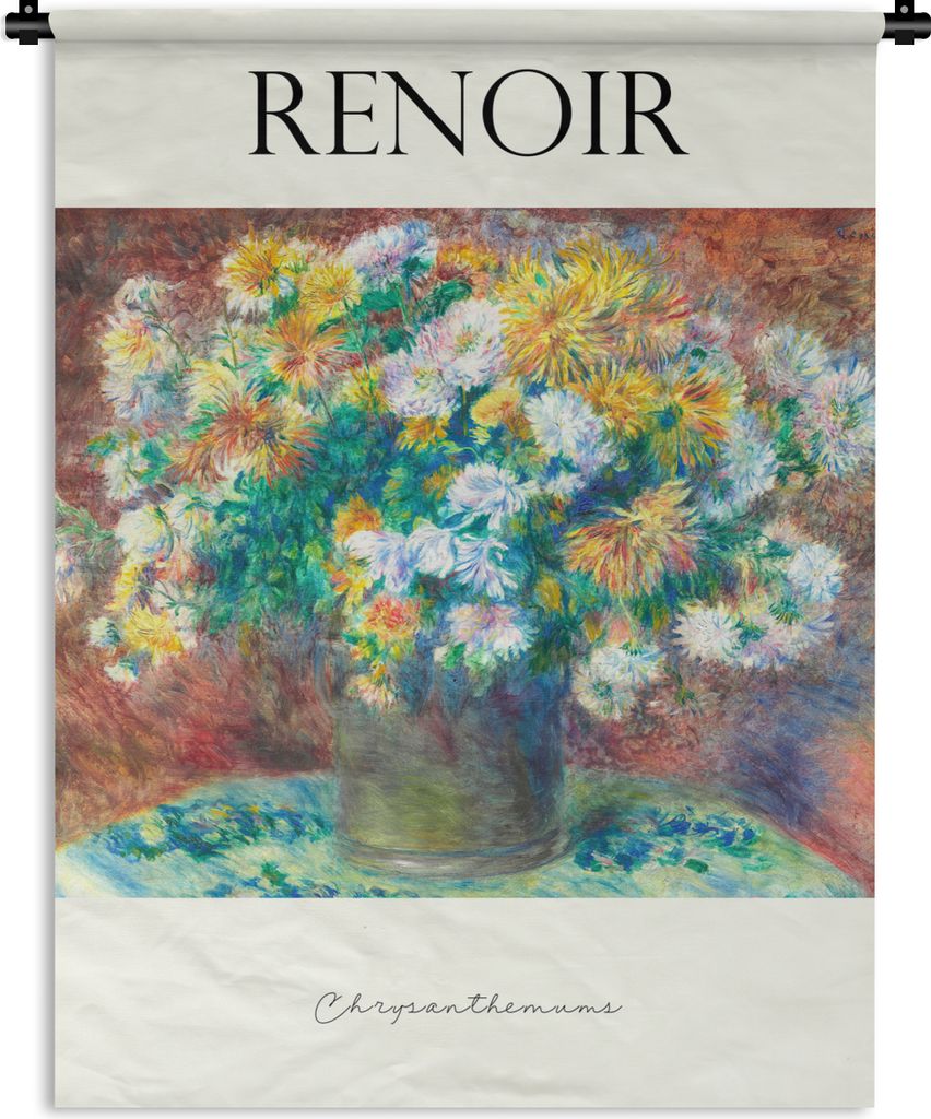 MuchoWow Wandteppich Wandbehang Malerei - Blumen - Alte Meister 120x160 cm Tapisserie Dekoration Wandtuch - Wohnzimmer - Moderne