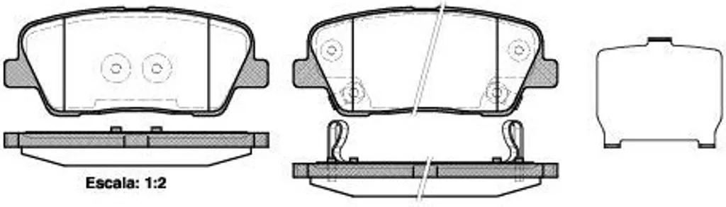 Plaquettes de frein arrière Dr!ve+ DP1010.10.0097 pour Santa Fe et Sorento