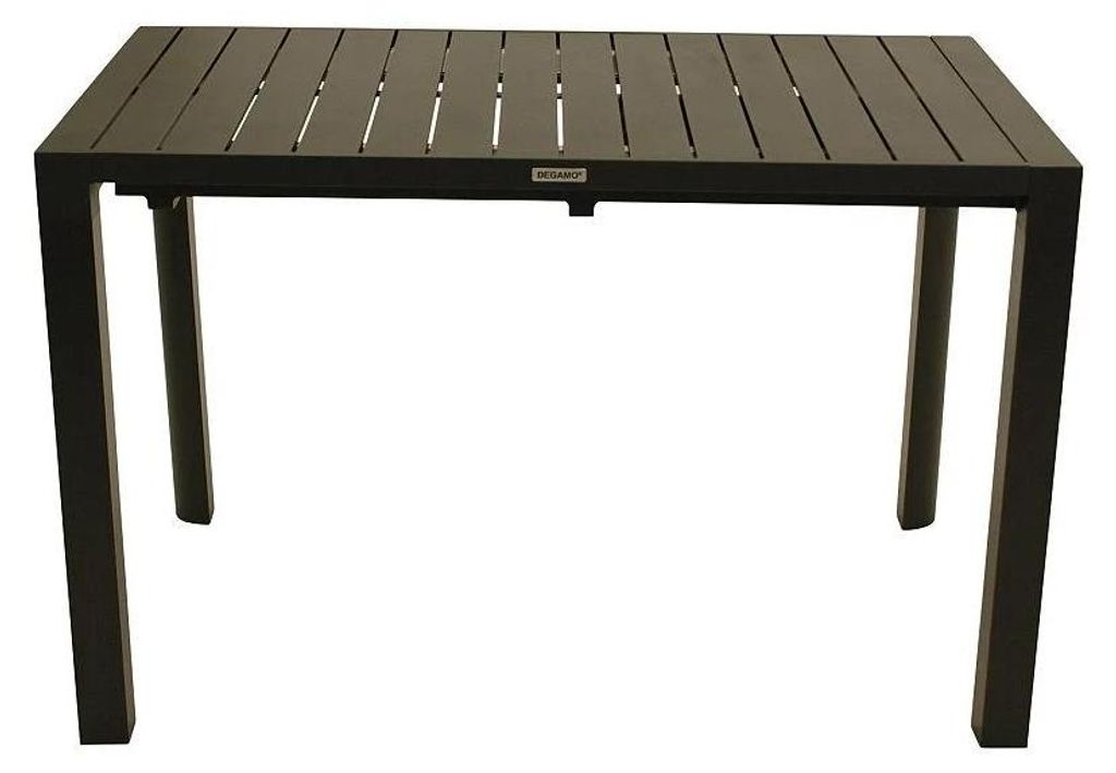 Ausziehtisch 70 x 75 x 117/162 cm Aluminium Grau Produktbild 