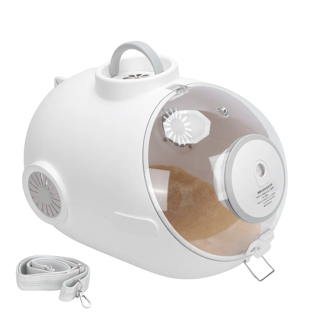 Sac capsule chat anti-stress avec ventilateur contre la chaleur été