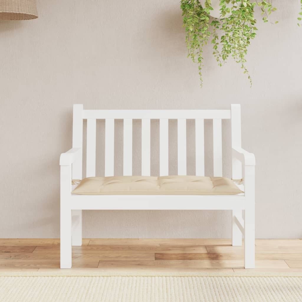 Maison Exclusive - Gartenbank-Auflage Beige 110x50x7 cm Oxford-Gewebe