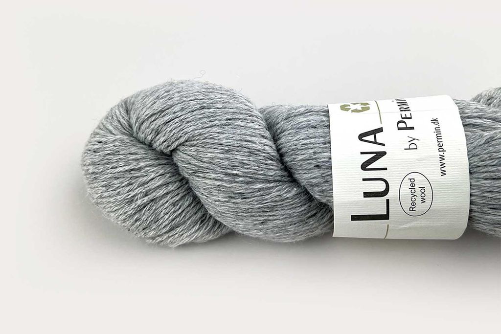 Luna by Permin – 100% Recycelte Schurwolle (Mulesing-frei & ) (02 hellgrau)