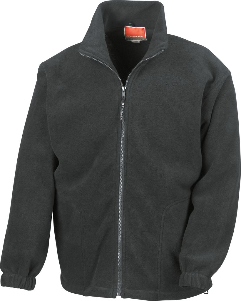 Result Herren Fleece-Jacke, Antipilling BC922 (M) (Schwarz)