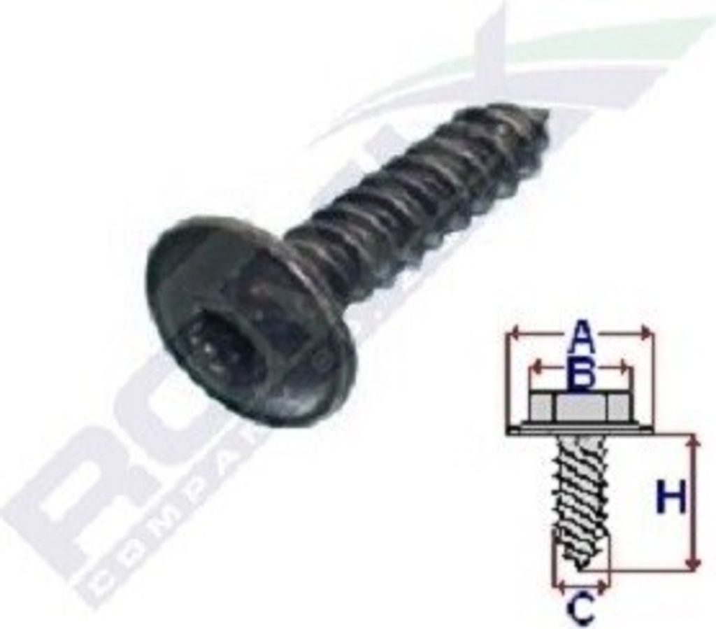 wkręt czarny            100szt 3.5x16mm torx Produktbild 