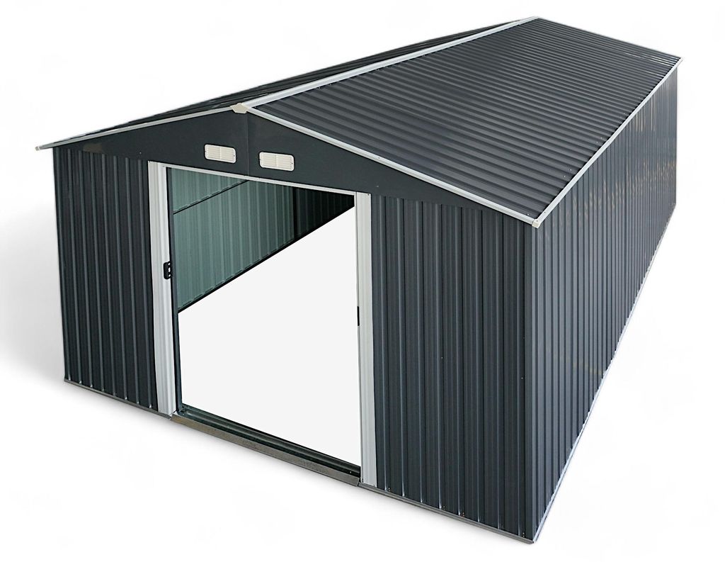 ALEOS. Gerätehaus Geräteschuppen 15m² 343x452x223 cm aus Produktbild 