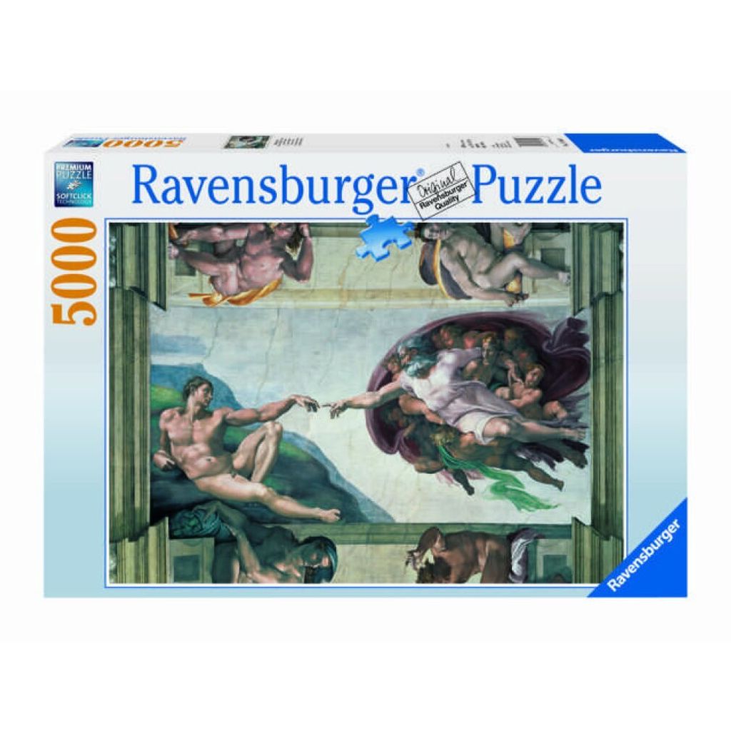 Puzzle 5000 Michelangelo - La création d'Adam Image du produit 