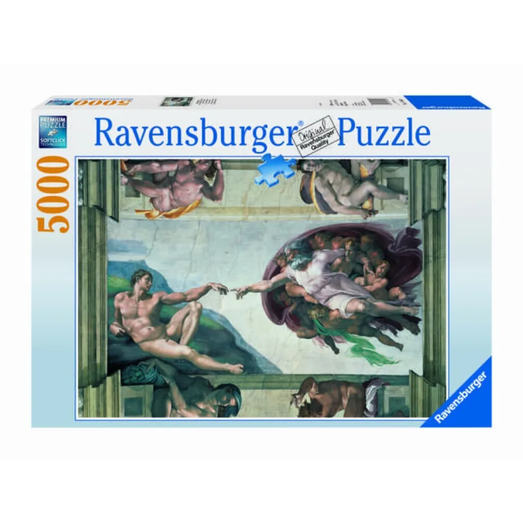 Puzzle 5000 Pièces Création d'Adam : Le Défi Ultime pour Experts Avisés - 2