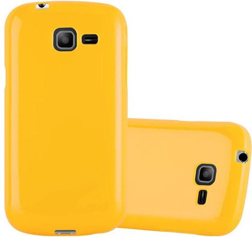 Cadorabo Schutzhülle für Samsung Galaxy TREND LITE Hülle in Gelb TPU Etui Hülle Case Cover