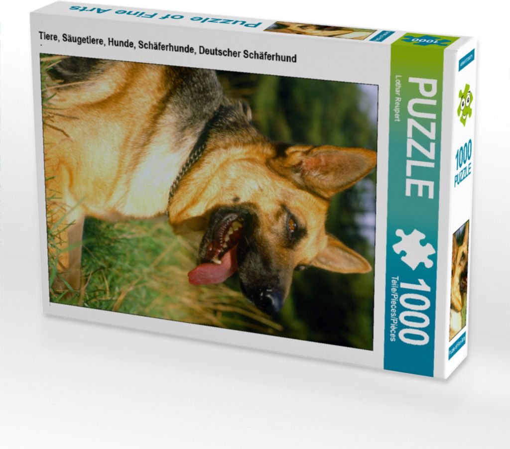 CALVENDO Puzzle Tiere, Säugetiere, Hunde, Schäferhunde, Deutscher Schäferhund | 1000 Teile Lege-Größe 64x48cm Foto-Puzzle für glückliche Stu...