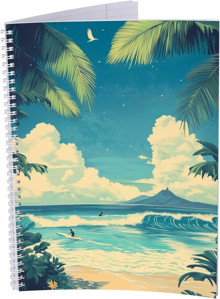 Set 5 Blocchi Hawaii A4 - Carta 80g ad Alta Scrivibilità | Spirale